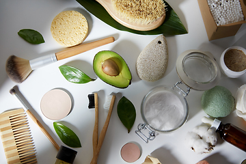 Image showing natural cosmetics and bodycare eco products