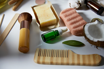 Image showing natural cosmetics and bodycare eco products