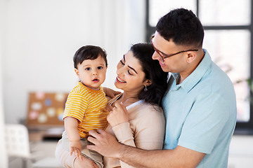 Image showing happy family with child at home