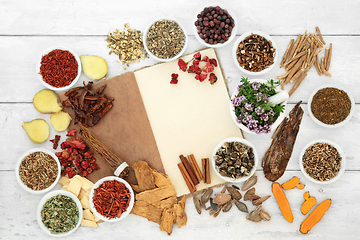 Image showing Immune Boosting Healthy Herbs and Spices