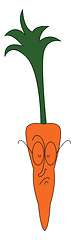 Image showing Carrot with glasses 