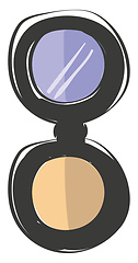 Image showing Compact face powder vector or color illustration