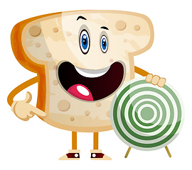 Image showing Target Bread illustration vector on white background