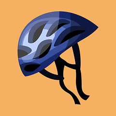 Image showing Sports helmet vector color illustration.