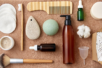 Image showing natural cosmetics and bodycare eco products