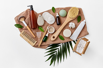 Image showing natural cosmetics and bodycare eco products