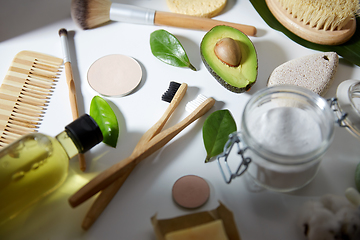 Image showing natural cosmetics and bodycare eco products