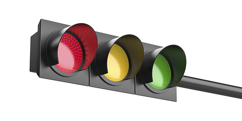 Image showing Red traffic light
