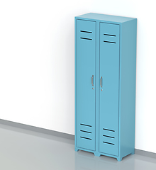 Image showing Two metal lockers