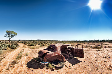 Image showing under a hot sun