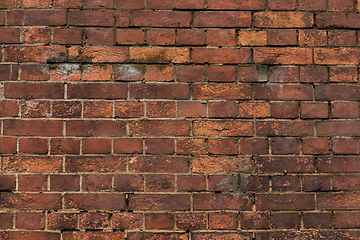 Image showing Red brick wall texture