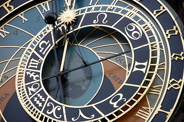 Image showing old Prague astronomical clock