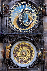 Image showing old Prague astronomical clock