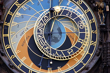 Image showing old Prague astronomical clock