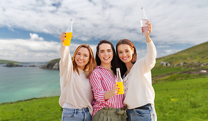 Image showing women toasting non alcoholic drinks in ireland