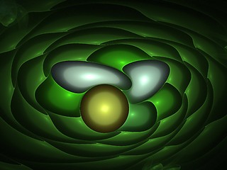 Image showing Green texture 3D