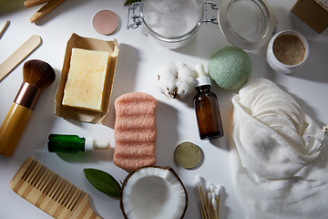 Image showing natural cosmetics and bodycare eco products