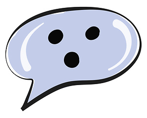 Image showing A speech bubble/Dialogue balloons/Word balloons vector or color 