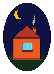 Image showing Dark night vector or color illustration