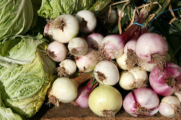 Image showing Vegetables at market place