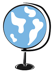 Image showing A globe vector or color illustration