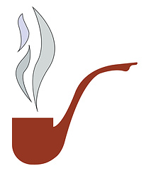 Image showing Vintage cigar holder vector or color illustration