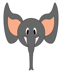 Image showing Cartoon elephant vector illustration 