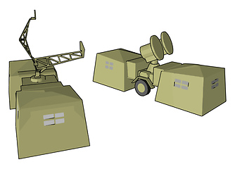 Image showing Modern use of radar picture vector or color illustration
