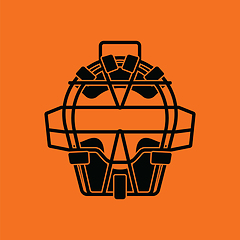 Image showing Baseball face protector icon