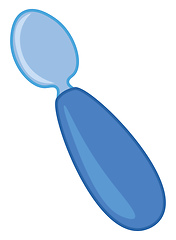 Image showing Baby feeding spoon vector or color illustration