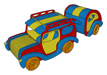 Image showing Multicolored toy vector or color illustration