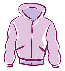 Image showing A pink jacket vector or color illustration