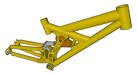 Image showing A Hydraulic machine vector or color illustration