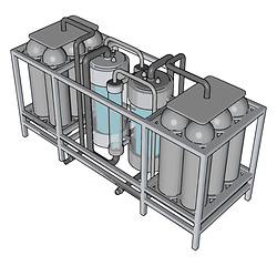 Image showing Temperature controlled storage containersfor liquid vector illus