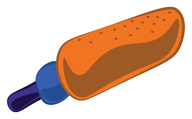 Image showing A colorful cartoon reporter microphone vector or color illustrat