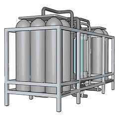 Image showing Temperature controlled storage containersfor liquid vector illus