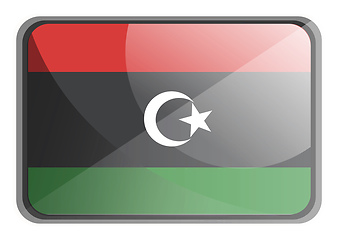 Image showing Vector illustration of Libya flag on white background.