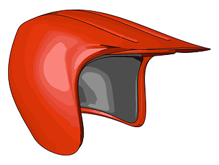 Image showing A protective object helmet painting vector or color illustration