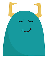 Image showing Sleeping monster vector or color illustration