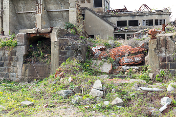 Image showing Abandoned Gunkanjima island in Nagasaki