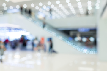 Image showing Blur view of shopping mall