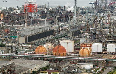 Image showing Factory in Yokkaichi of Japan