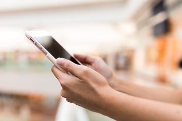 Image showing Woman use of mobile phone