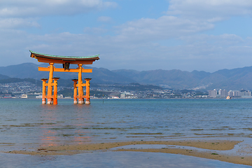 Image showing Itsukushima shrine Miyajima island Hiroshima