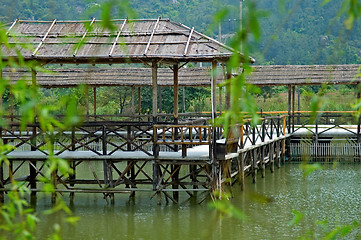 Image showing Wooden bridge