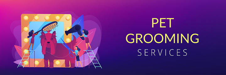 Image showing Grooming salon concept banner header