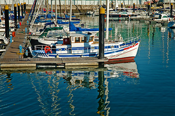 Image showing Luxury sail yacht