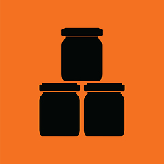 Image showing Baby glass jars icon