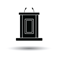 Image showing Witness stand icon