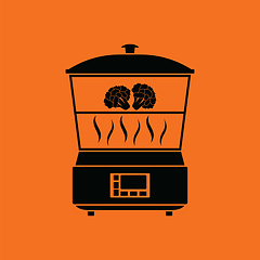 Image showing Kitchen steam cooker icon